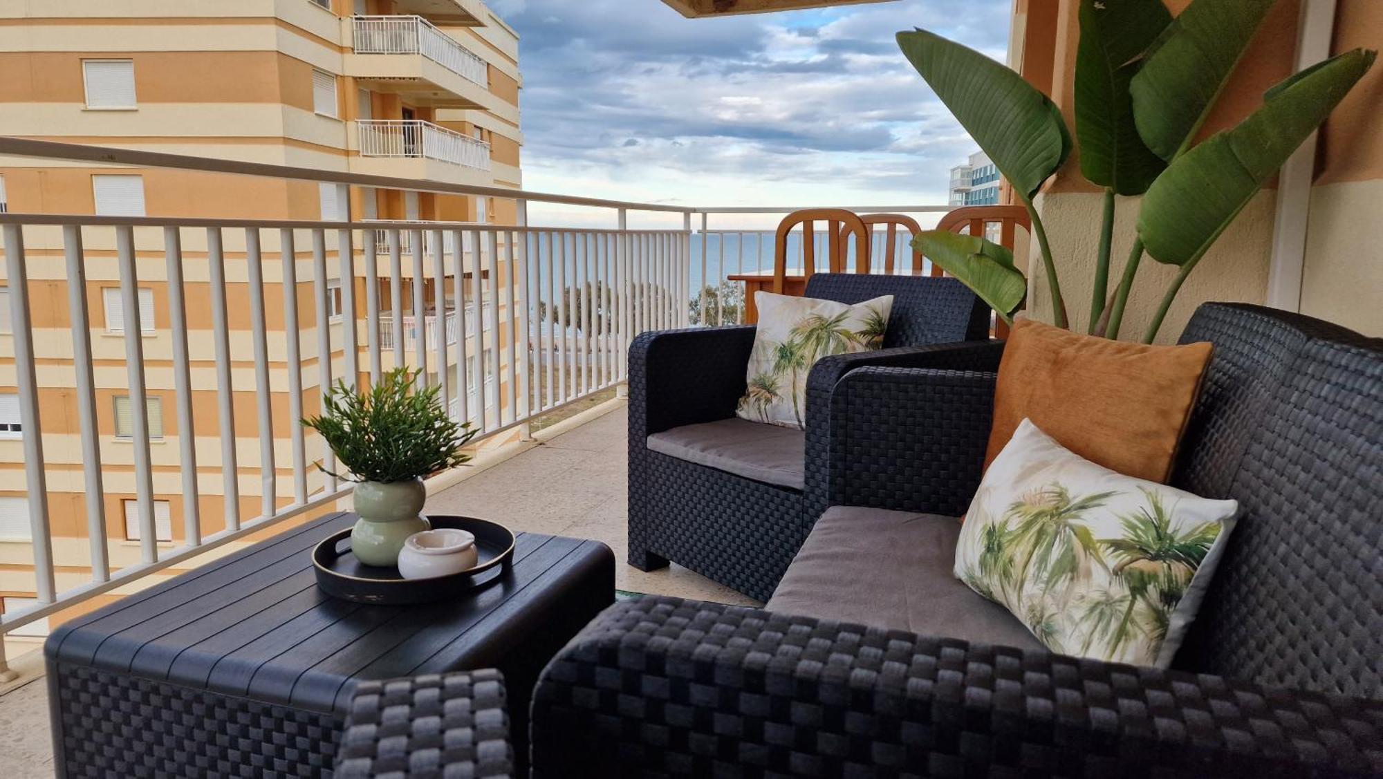 Apartamento 3 Habitaciones Con Piscina Y Vistas Al Mar 贝尼卡西姆 外观 照片