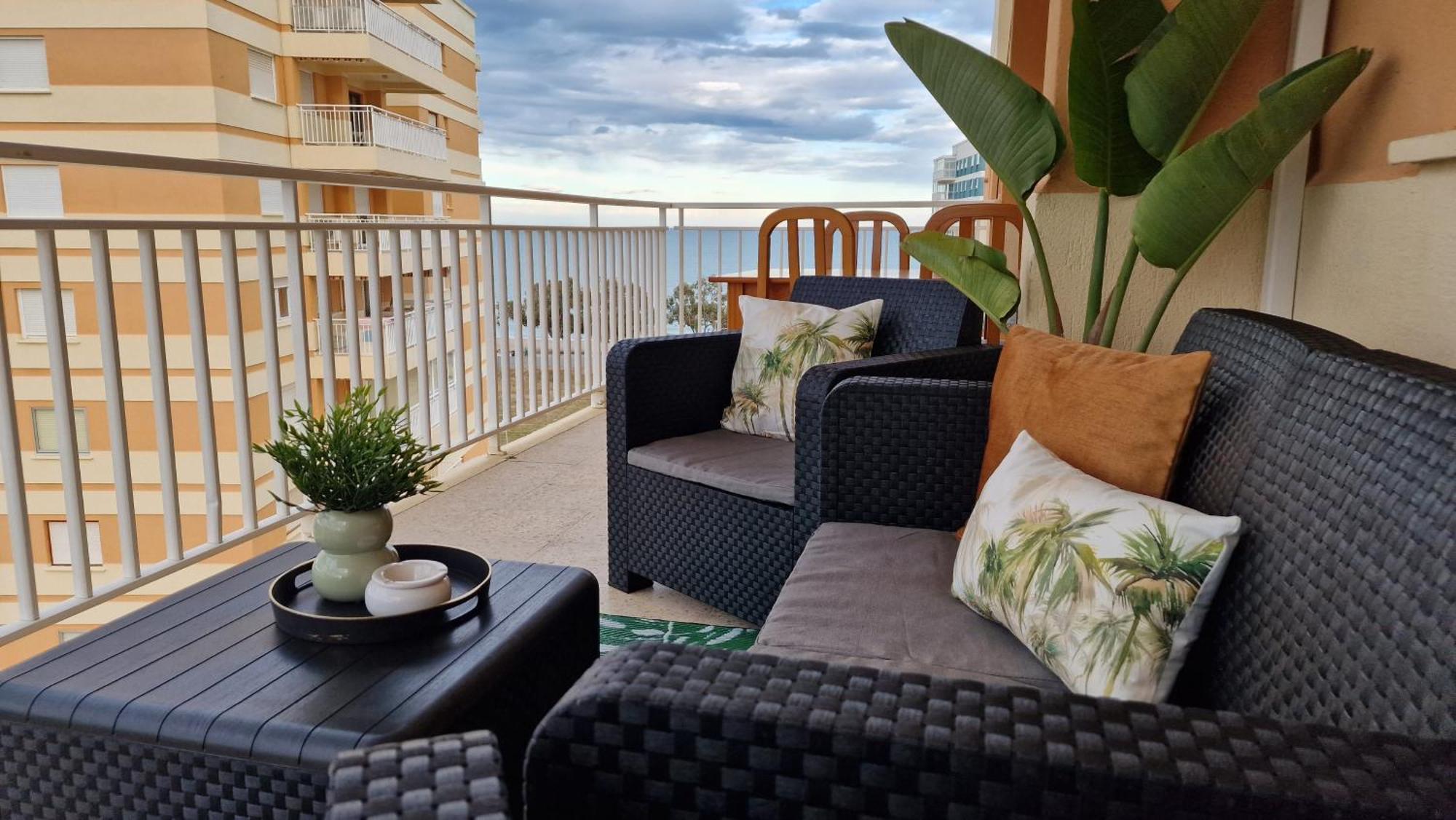 Apartamento 3 Habitaciones Con Piscina Y Vistas Al Mar 贝尼卡西姆 外观 照片